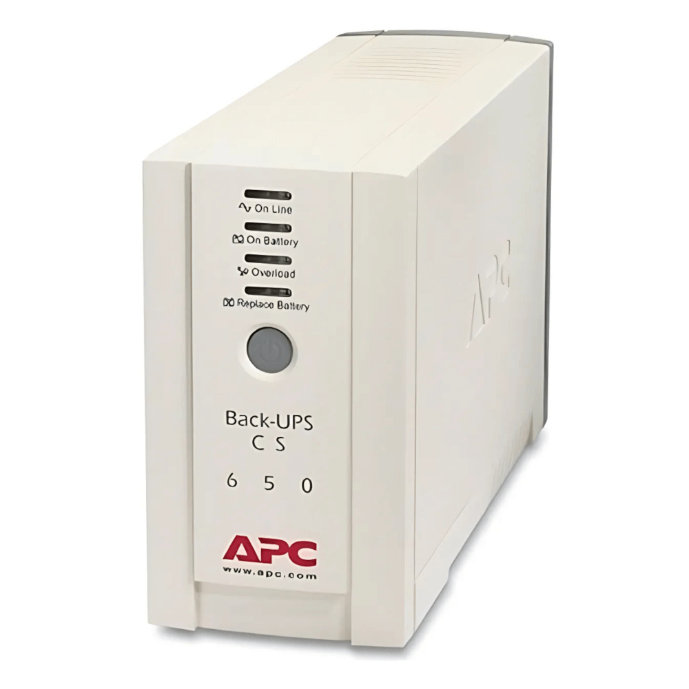 เครื่องสำรองไฟฟ้า APC EASY UPS 650VA 400 วัตต์ รุ่น BK650-AS EASY UPS 4 ช่อง ป้องกัน ไฟตก ไฟเกิน